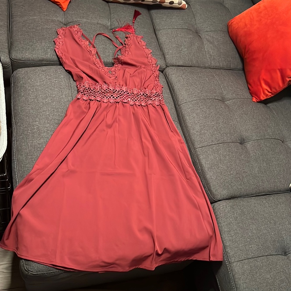 Boho summer halter dress - Picture 1 of 3